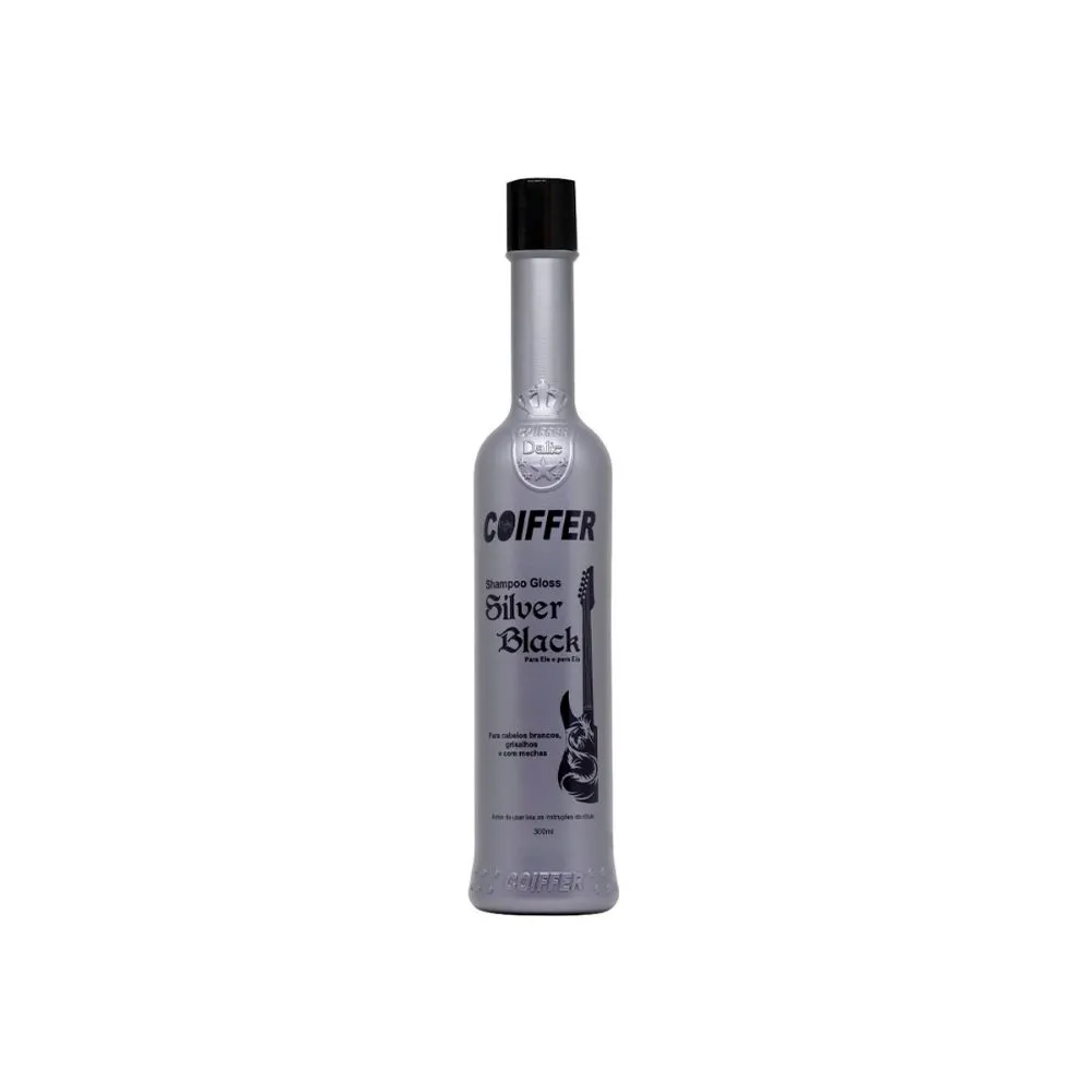 Shampoo Coiffer Silver Black 300ml