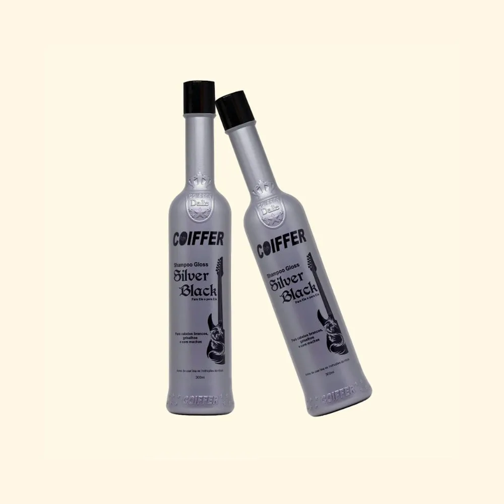 Shampoo Coiffer Silver Black 300ml 2